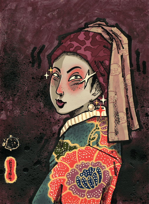 Girl with Batik by Fivust - GOFY