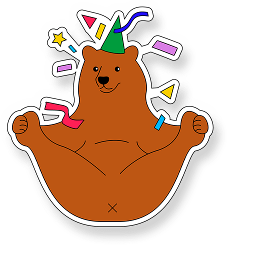 Digital Sticker Pack: Please Bear with Me by Gabrielle Mabazza (PH) - GOFY